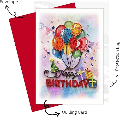 Miniatura 7 de Tarjeta de feliz cumpleaños con diseño floral, 5 x 7 pulgadas, para mujer