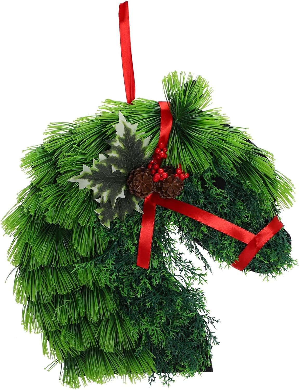 Christmas Wreaths for Front Door Double Horse Head