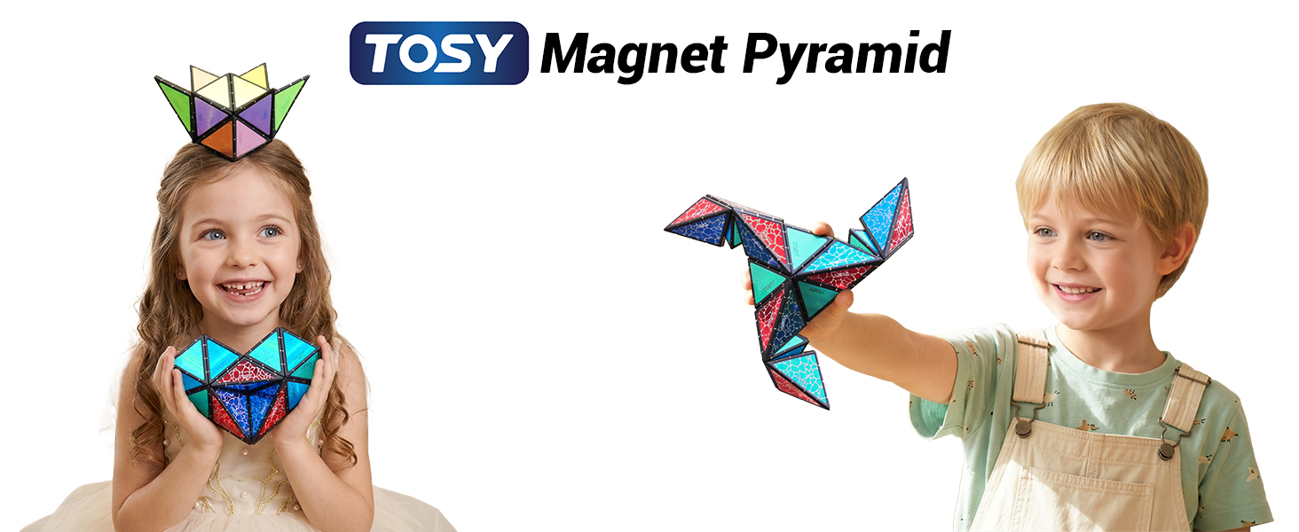 Amazon.com: TOSY Magnet Pyramid Stone - 1 Cube Transforms into 1