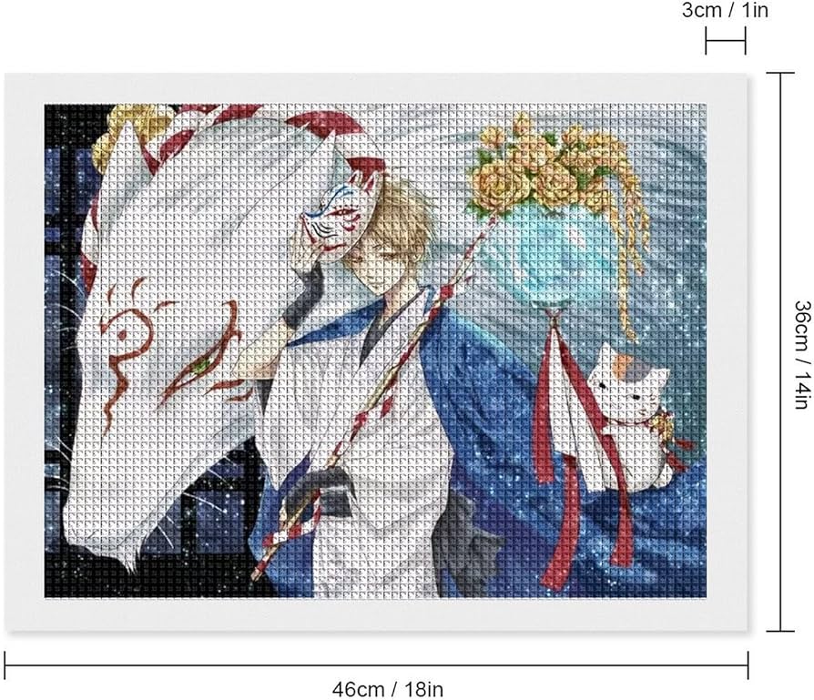 オリジナルハンドメイド　絵 Amazon | 夏目友人帳 ダイヤモンドアート 刺繍 手作り ダイヤモンド