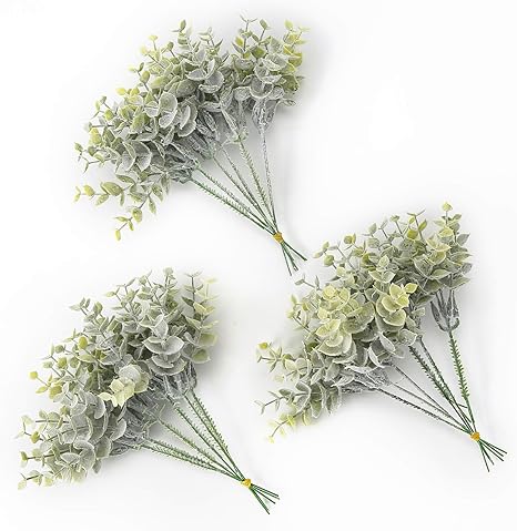 Amazon Com Raylking Artificial Eucalyptus Greenery Spray Box Set For Dusty Blue Dusty Pink Wedding Bouquet And Table Greenery Wedding Centerpieces Arrangement Decoration Home Kitchen