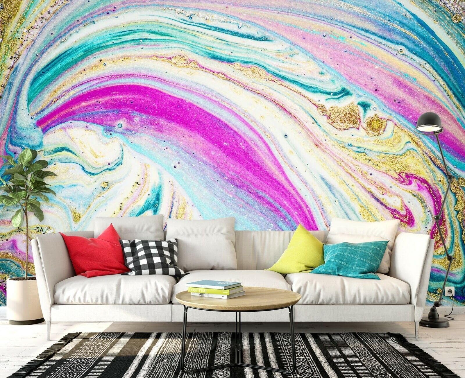 Papier peint mural 3D art abstrait 250x175cm photo papier peint chambre à coucher