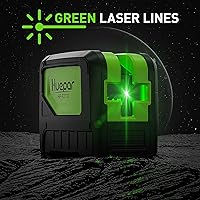 Vista 7 de Nivel láser con 2 puntos de plomada - Huepar 2 puntos de plomada y 2 herramientas de nivel láser de alineación de línea cruzada con ángulo amplio