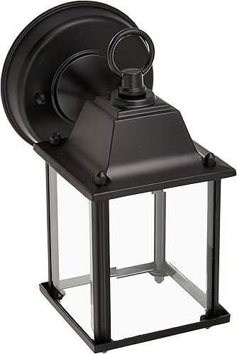 Boston Harbor 685-8039 pared exterior de una sola luz, acabado negro