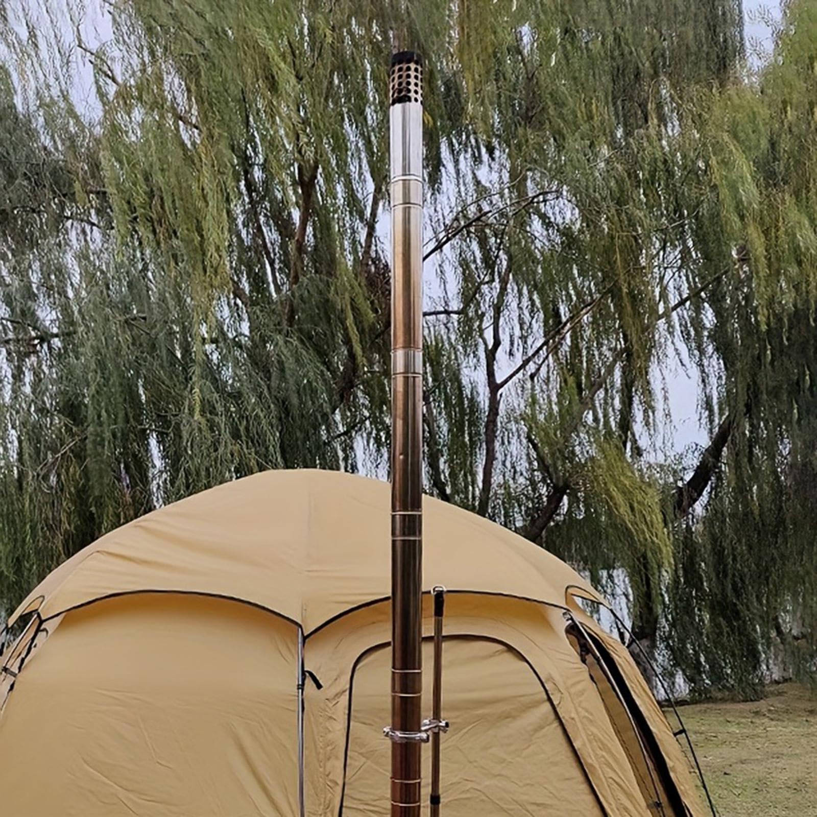 MERIGLARE 6 Tubos de para Estufa, Chimenea Recta Y Gruesa, Ideales para Estufas de Leña Y Tiendas de Campaña.