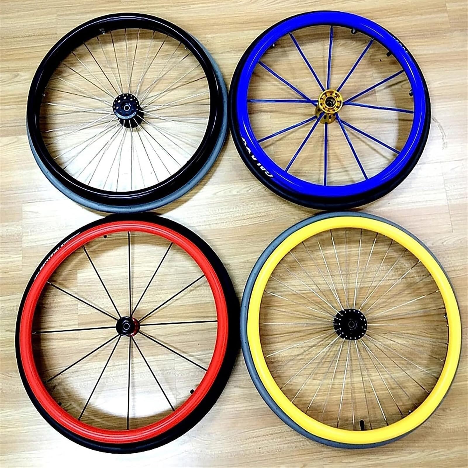 Rollstuhl-Schiebefelgenabdeckungen, Rollstuhl-Handfelgenabdeckungen, 56,9/61 cm, rutschfeste, verschleißfeste Rollstuhl-Schieberrandabdeckungen – Silikon-Schutzhülle für große Räder (Farbe: