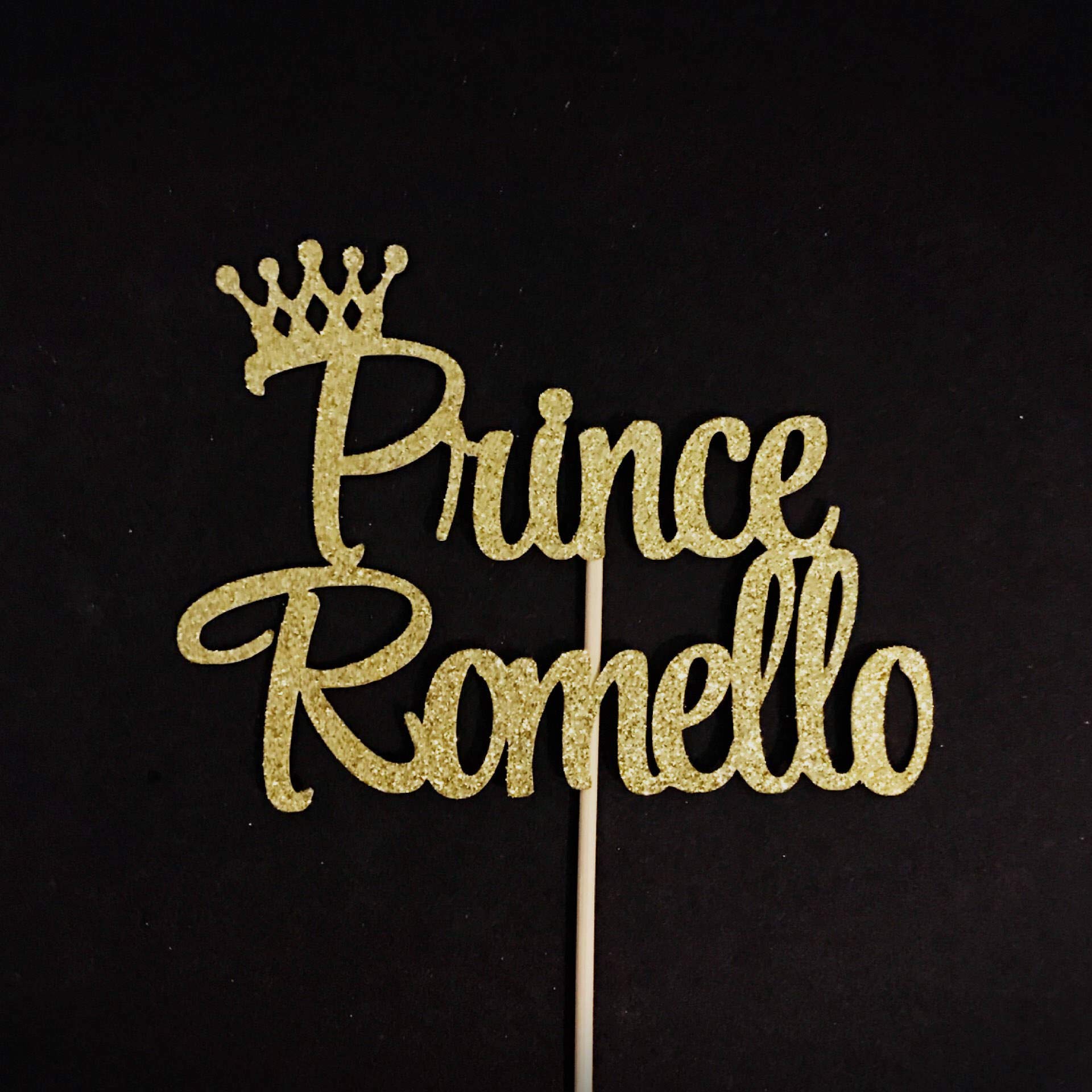 Buy Any Name Crown Cake Topper Prince Birthday Cake Topper Prince Baby Shower Cake Topper Baby