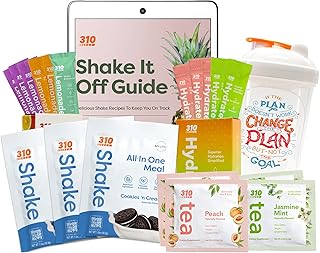 310 Nutrition Starter Kit – 10-Piece Bundle with All-In-One Meal Replacement Shakes, Hydrate Electrolyte Drink Mixes, Lemo...