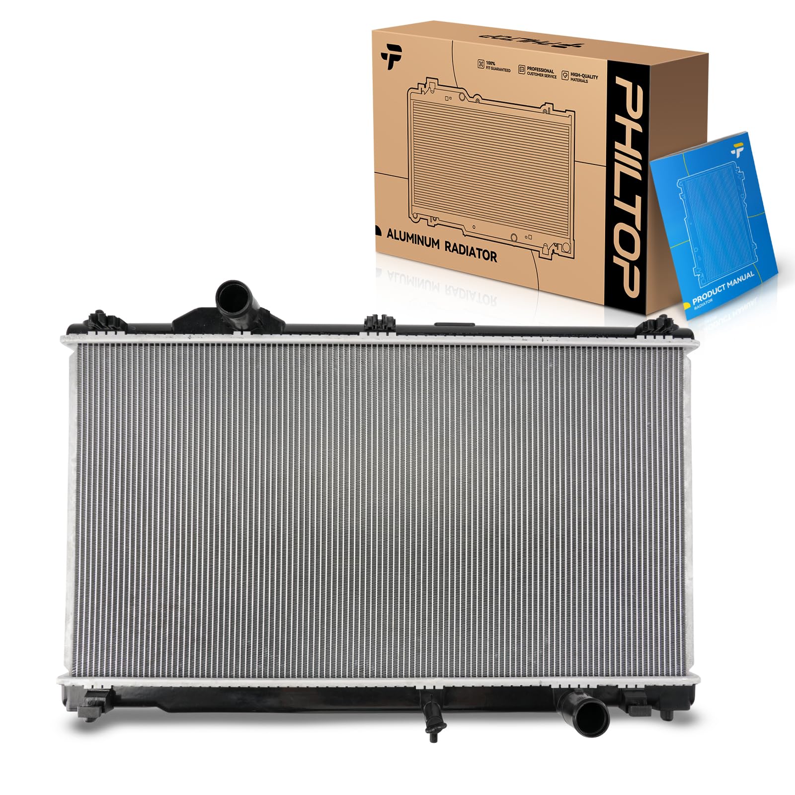 PHILTOP Engine Coolant Radiator Aluminum CU2968 For 2006-2013 IS250, IS350