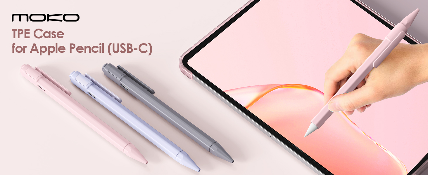 Amazon.com: MoKo Pencil Sleeve Fits with Apple Pencil (USB-C) Case
