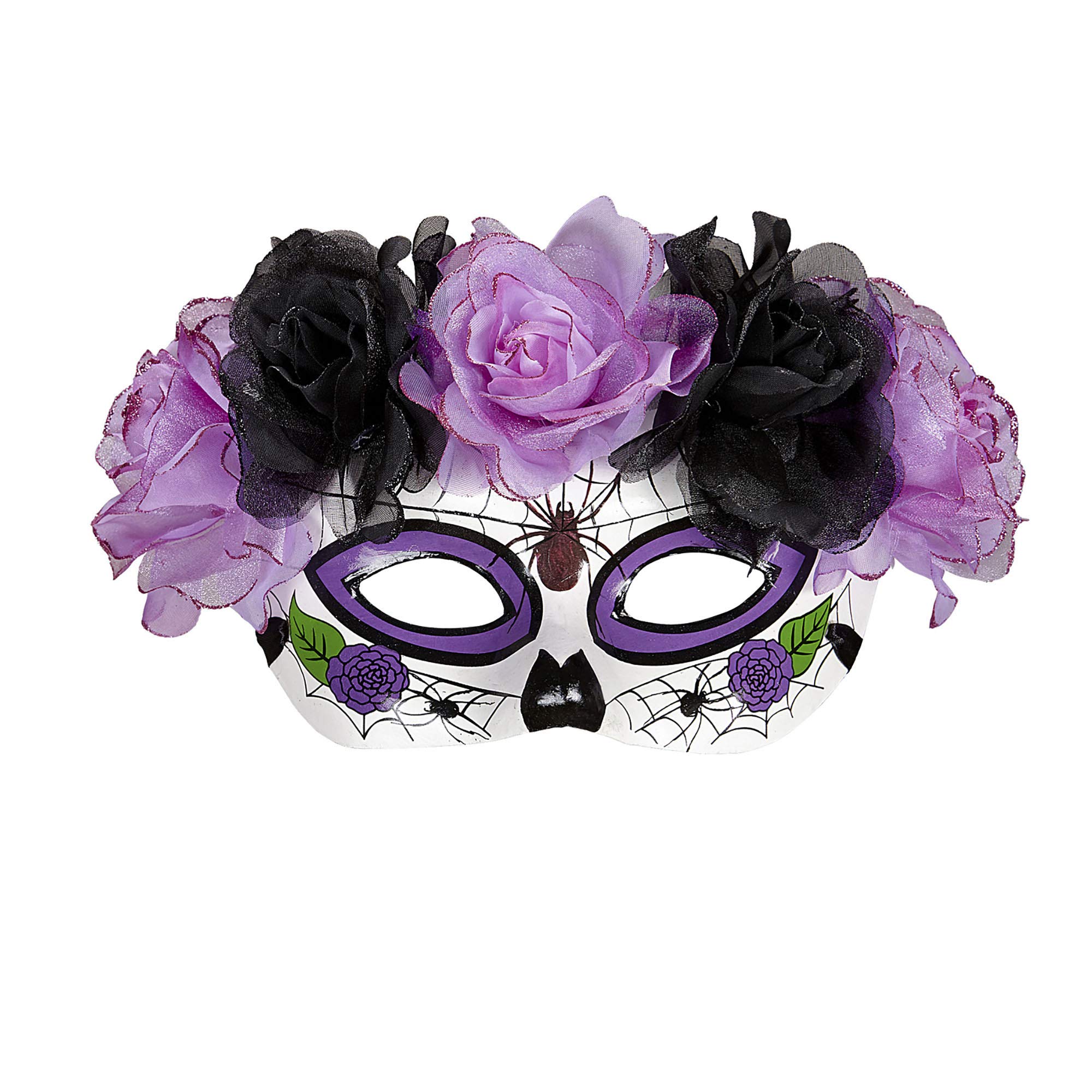 Widmann ? Dia de Los Muertos Mask, Purple/Black Womens, vd-wdm04784, One Size