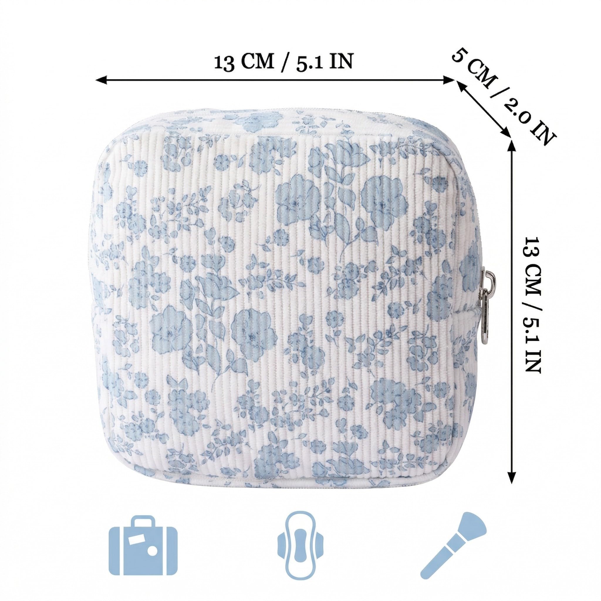 Bolsa para Guardar Compresas, Bolsas Sanitarias Portátiles con Cremallera, para Mujer Niñas Adolescent — view 5
