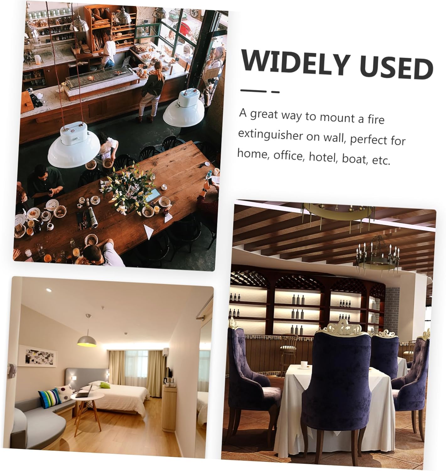 Universal Fire Extinguisher Bracket with Adjustable Straps Wall Mount Holder for Vehicle Fire Extinguisher Accessories