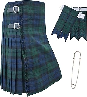 Kilt Mania Kilts for Men – Traditional Scottish Tartan 5 Yards 16oz Premium Acrylic Wool