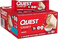 Vista 22 de Quest Nutrition - Barra de proteína crujiente para pastel de cumpleaños, 0.67 onzas de proteína, 0.04 oz de azúcar, 0.07 oz de carbohidratos netos