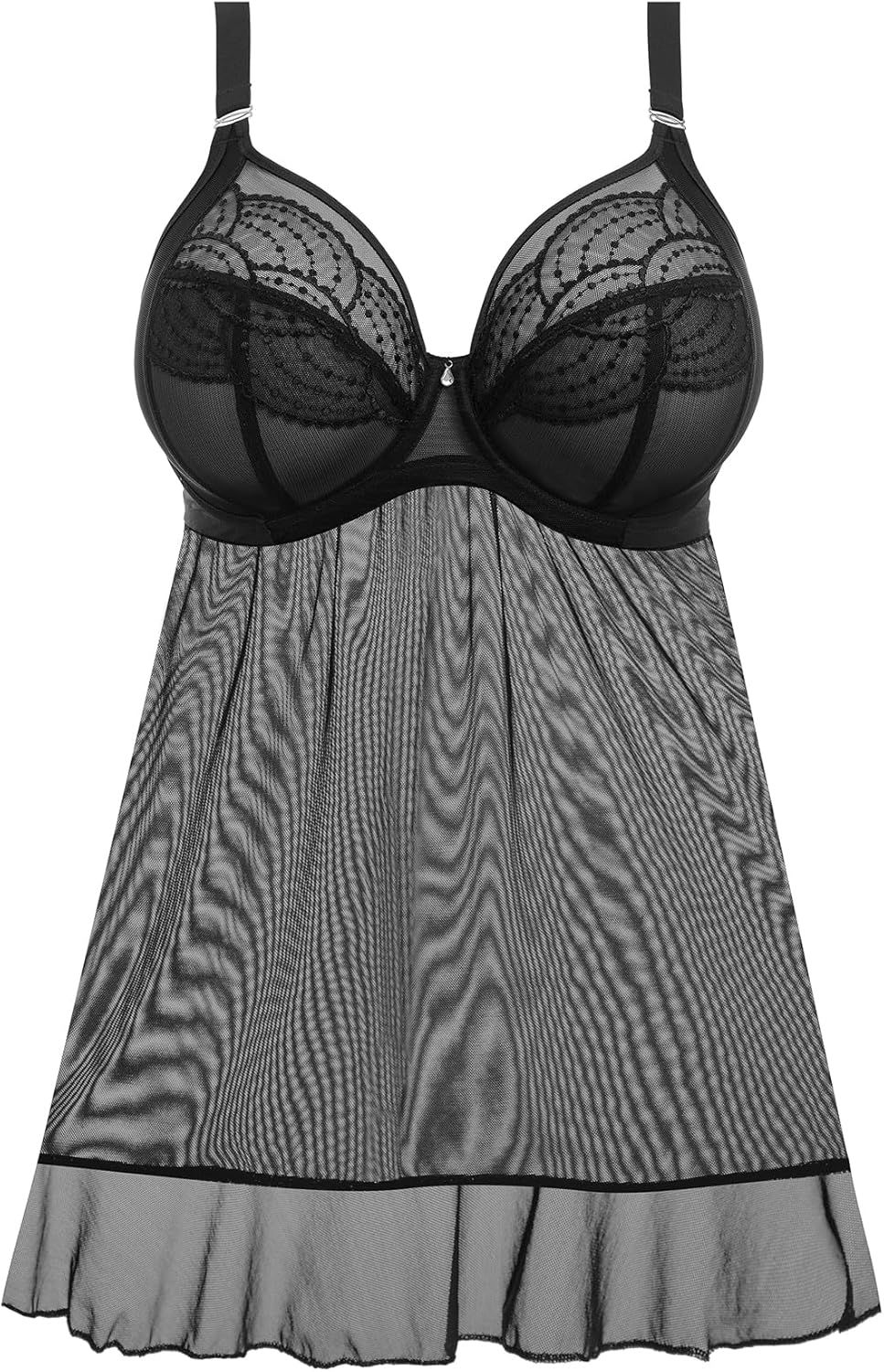 Elomi Women's Priya Underwire Babydoll Black