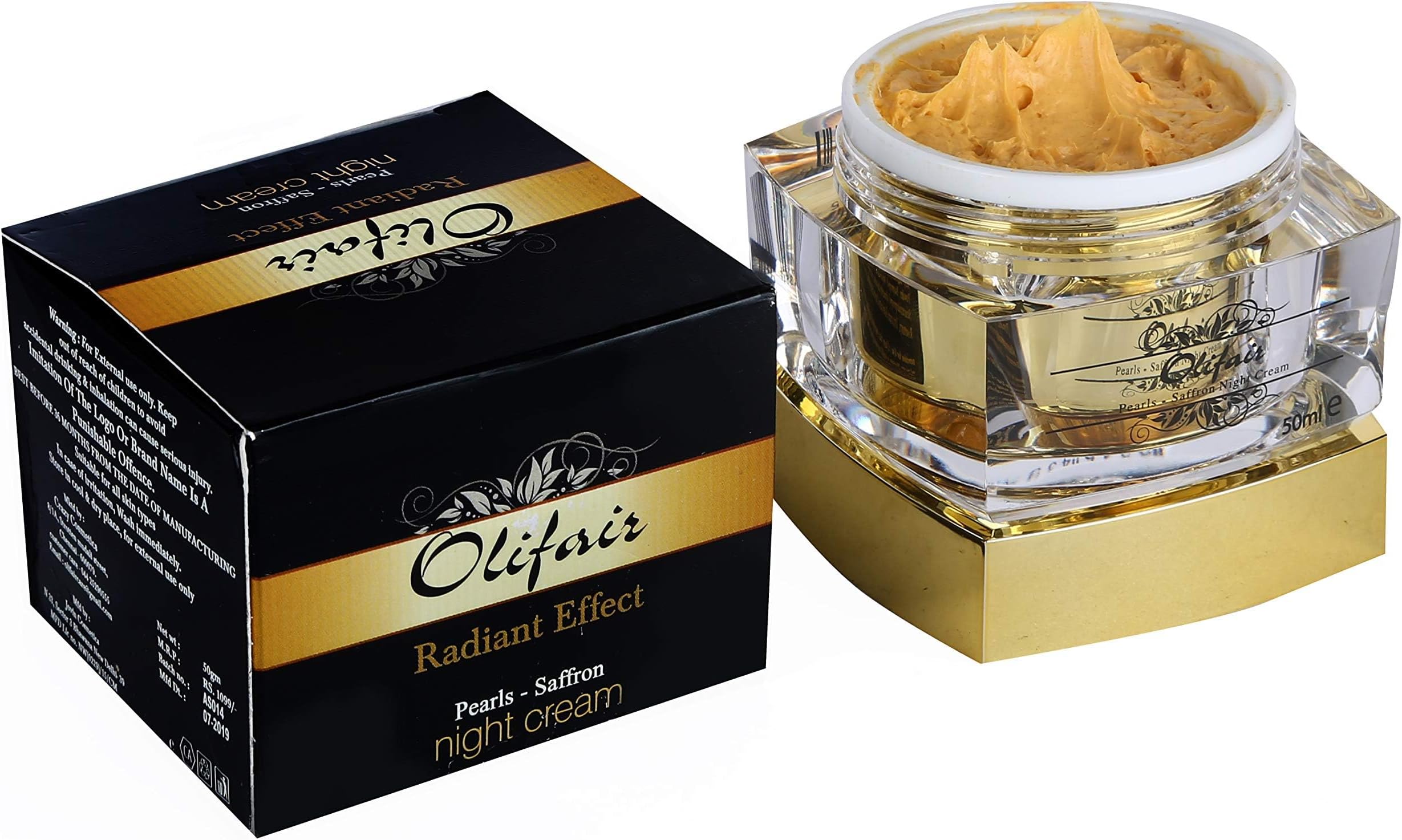 OLIFAIR Pearls Saffron Night Cream (50ml)