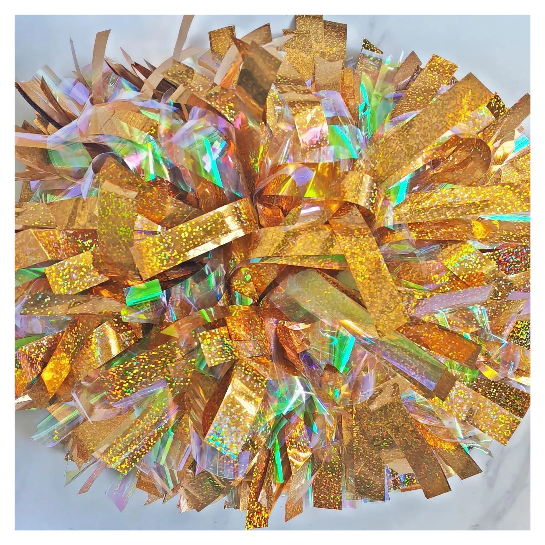 Cheerleading Poms for Sports Festival Performances(Color 10,4 Inch)