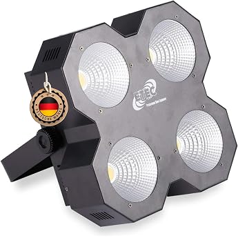ETEC Professional LED Audience Blinder AB100 COB 4 x 50 Watt Warm White DMX Effect Stage Club DJ Event Lighting