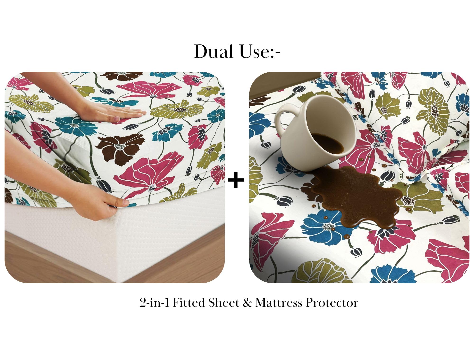 Waterproof King Bedsheet - Spill & Stain Protection -2 Waterproof King Bedsheet - Spill & Stain Protection -2