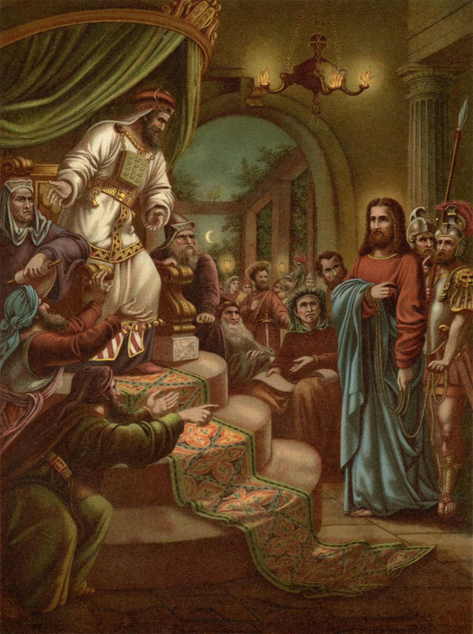 RZHRHJES Vintage Picture Wall Picture Painting Print Poster Christ Condemned by Heinrich Jenny Abstract Wall Art Painting for Home Decor 60x90cm