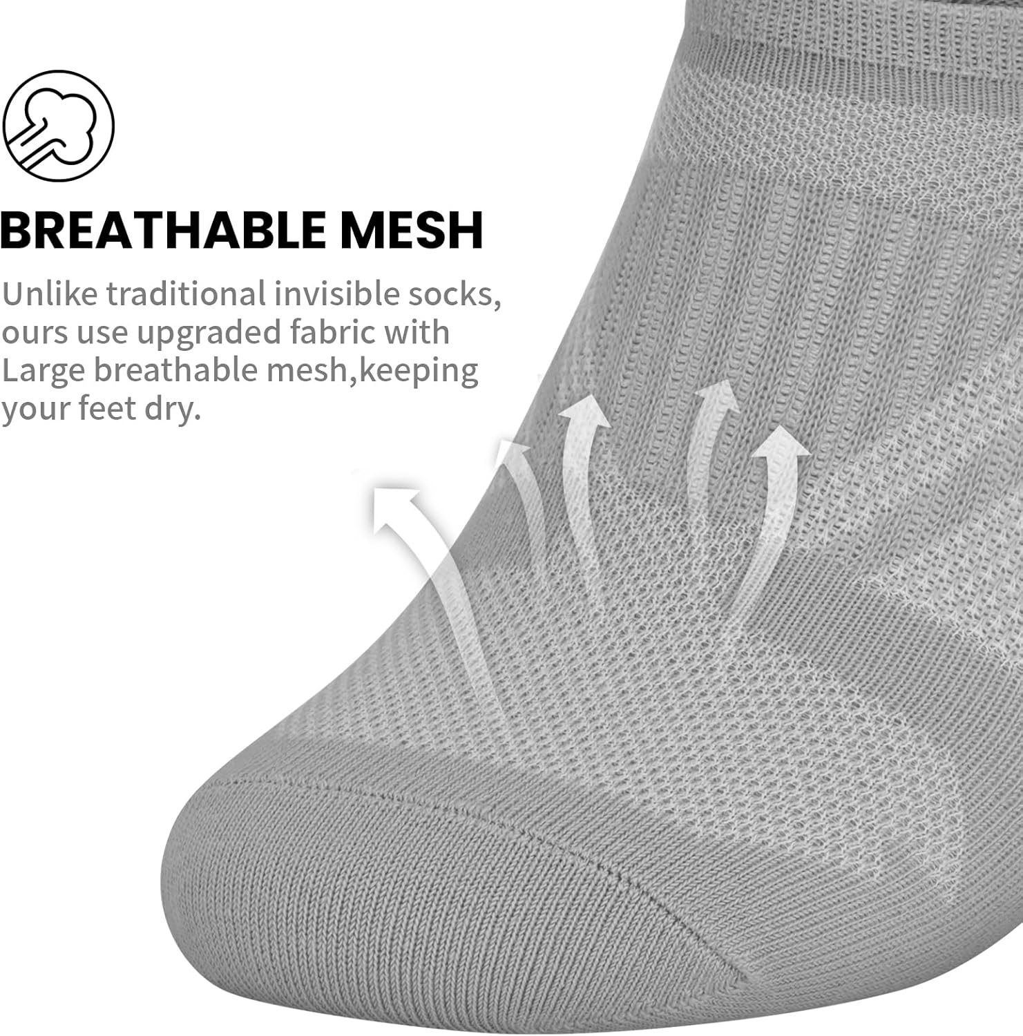 wernies No Show Socks Women - 8 Pairs Ankle Socks for Women, Low Cut Socks Short Cotton Socks, Invisible Casual Socks - Image 3