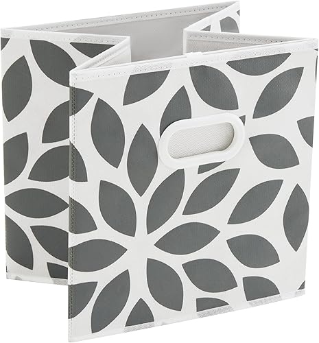 Miniatura 9 de Cubos Max Houser de almacenamiento hechos de tejido, cestos con forma de cubo para almacenar con asas dobles de plástico, para el hogar, para el