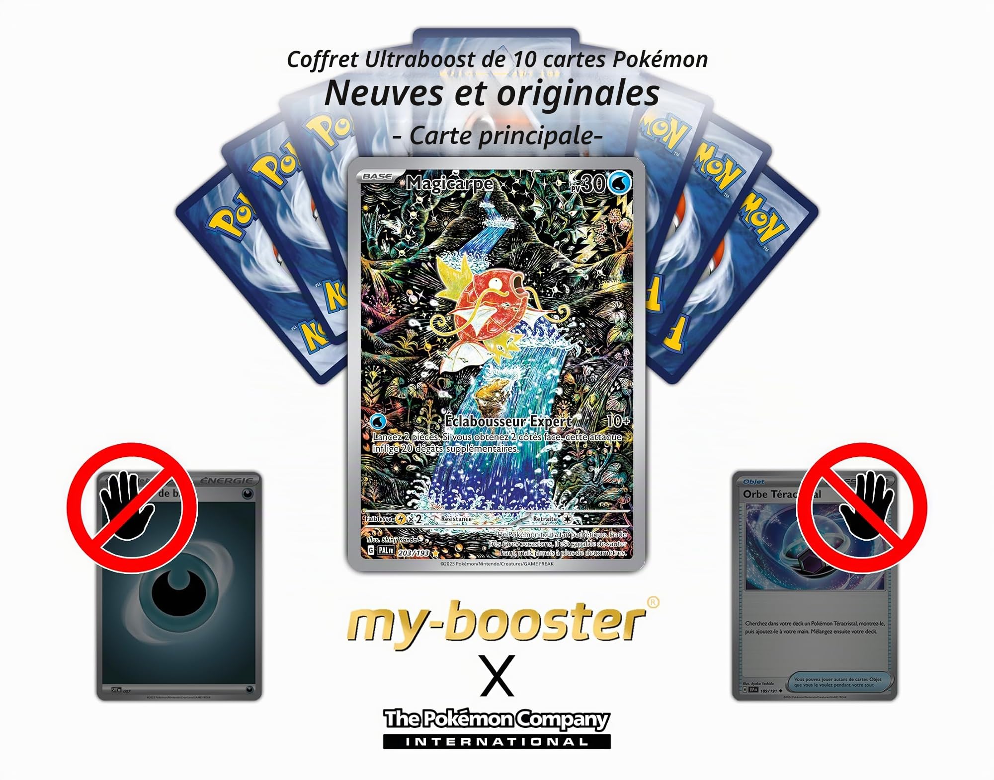 Forgelina ex 262/193 Alternative Pokémon Gallery Secrète - Ultraboost X Écarlate et Violet 02 Évolutions à Paldea - Coffret de 10 Cartes Pokémon
