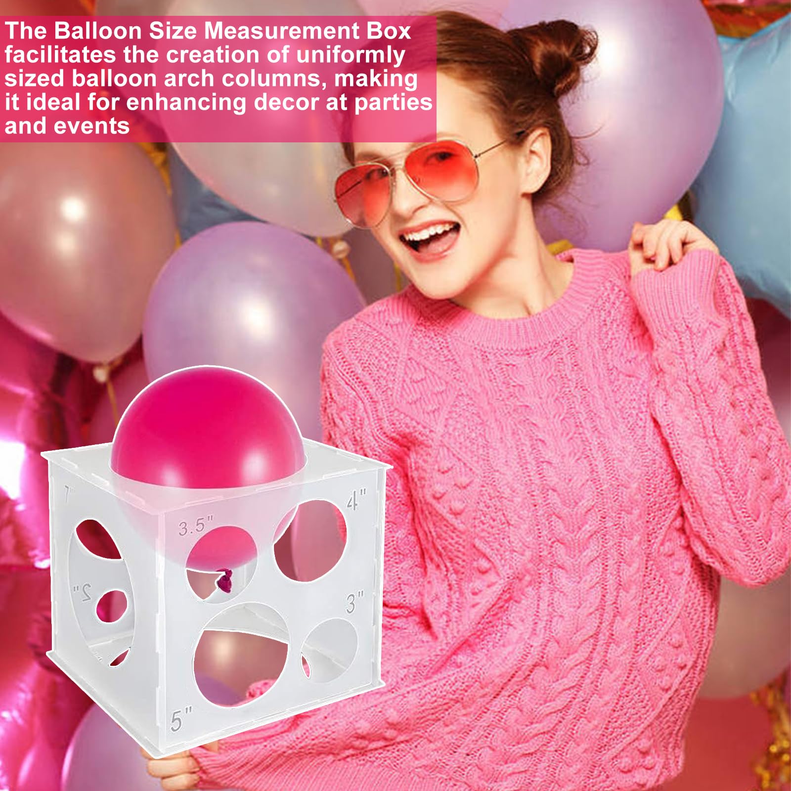 Scatola Misuratrice Per Palloncini - 11 Fori, Pieghevole, Per Decorazioni Feste - Foto 9