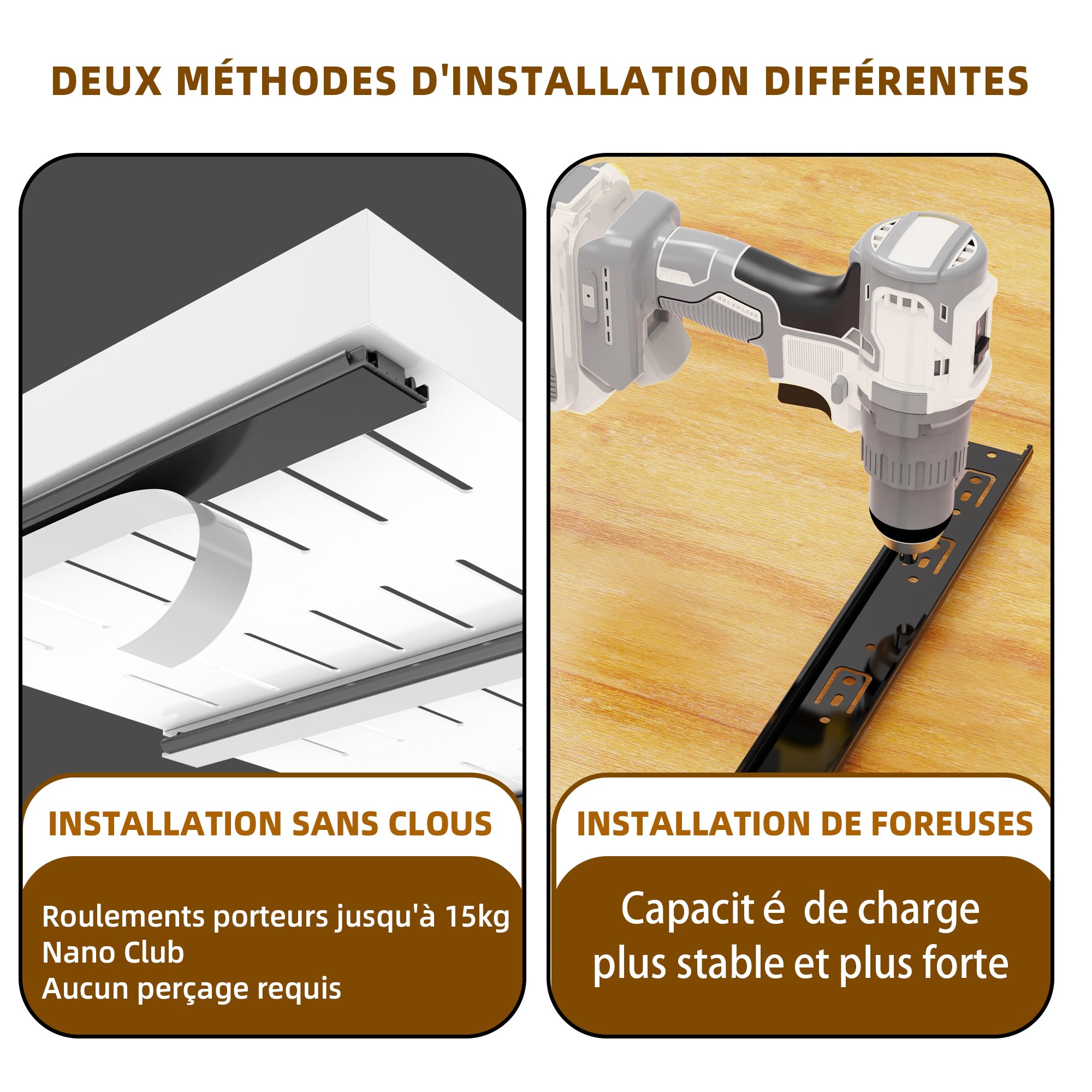 WISD Organizzatore per armadietti estraibile regolabile (32 cm - 48 cm) - Scaffale scorrevole con 3 guide, cassetto estraibile per cucina, dispensa, bagno (bianco, confezione da 2)