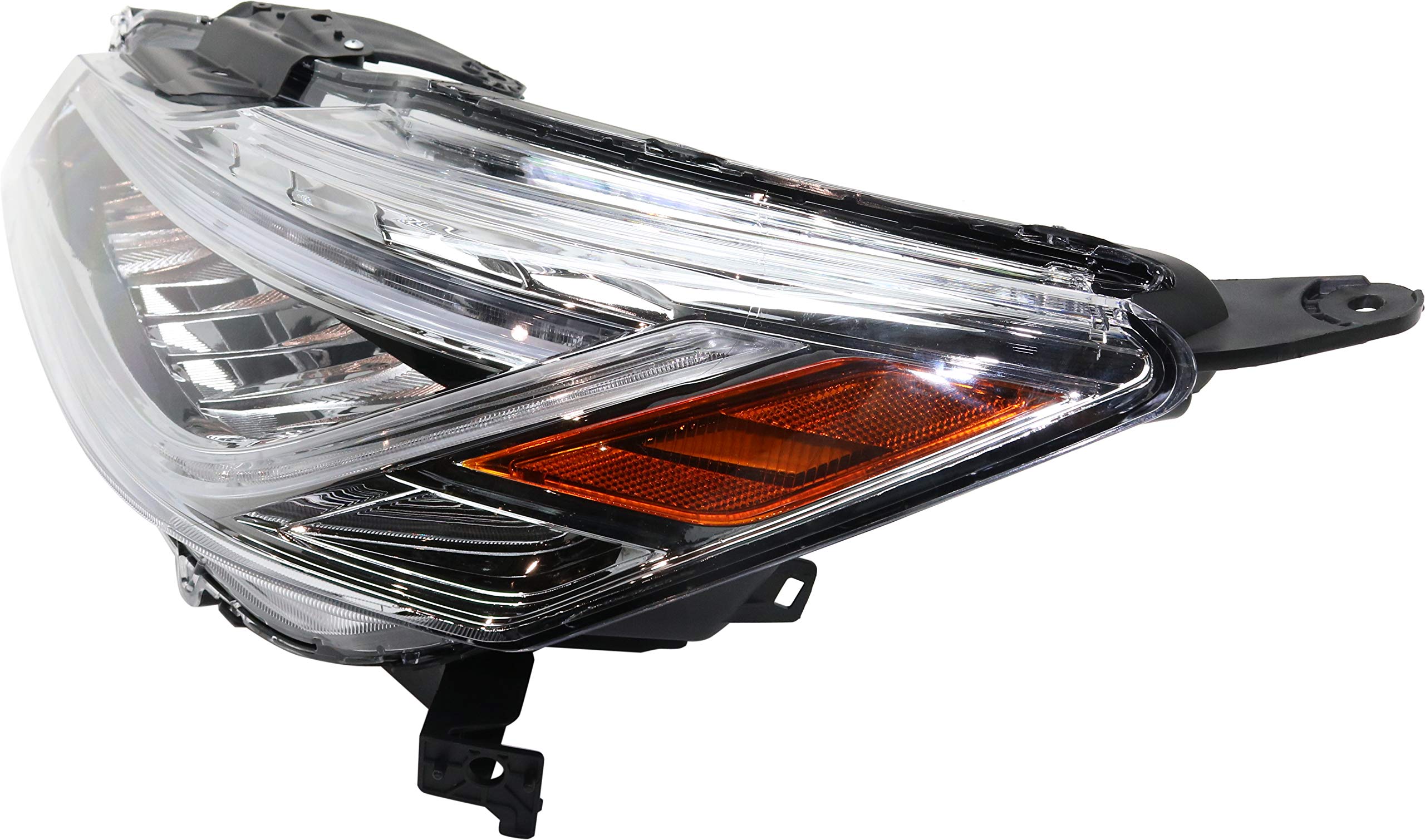 Amazon Com Evan Fischer Headlight Assembly Compatible With 16 17 Honda Accord Led Sedan Driver Side Automotive