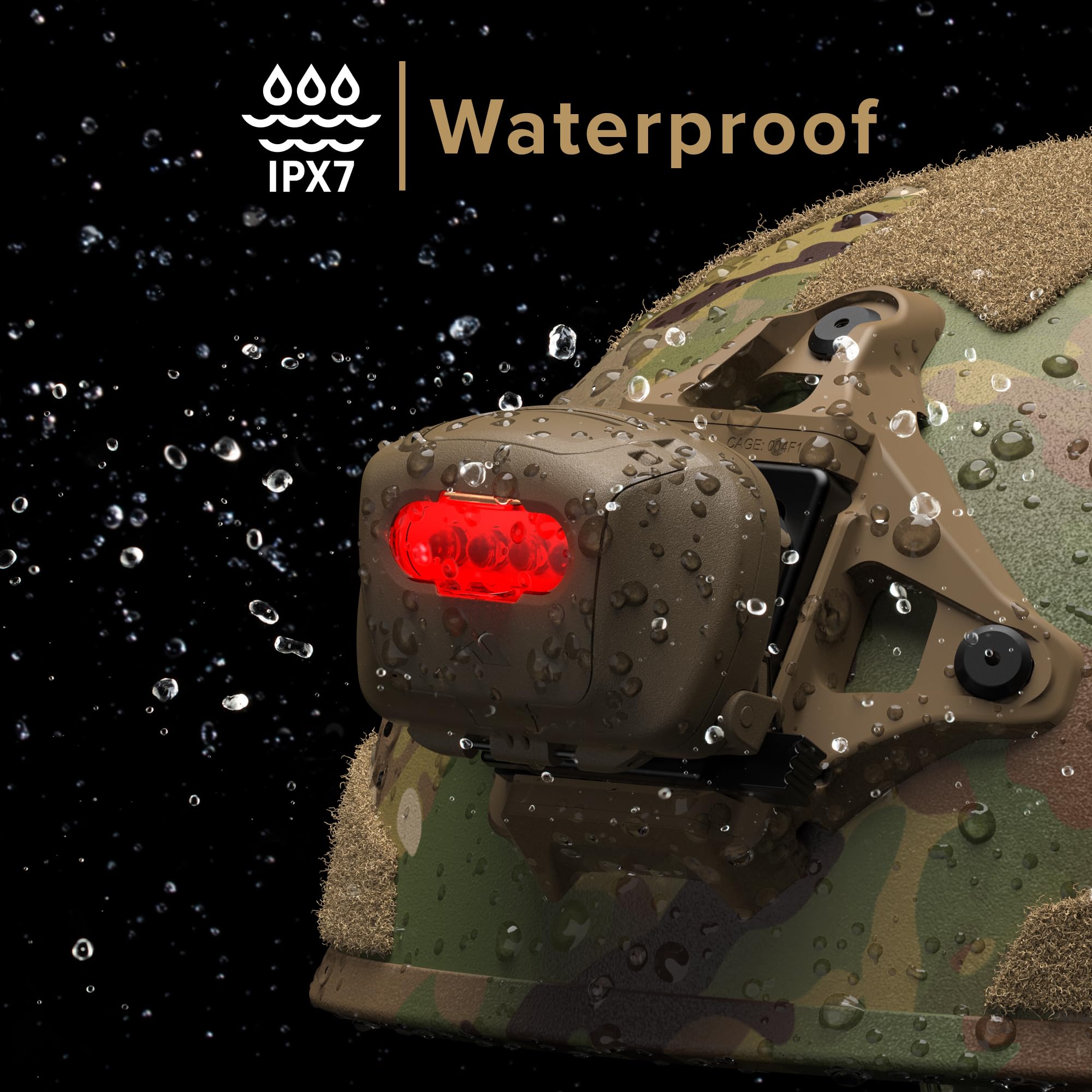 Princeton Tec Quad Tactical MPLS Linterna Frontal LED