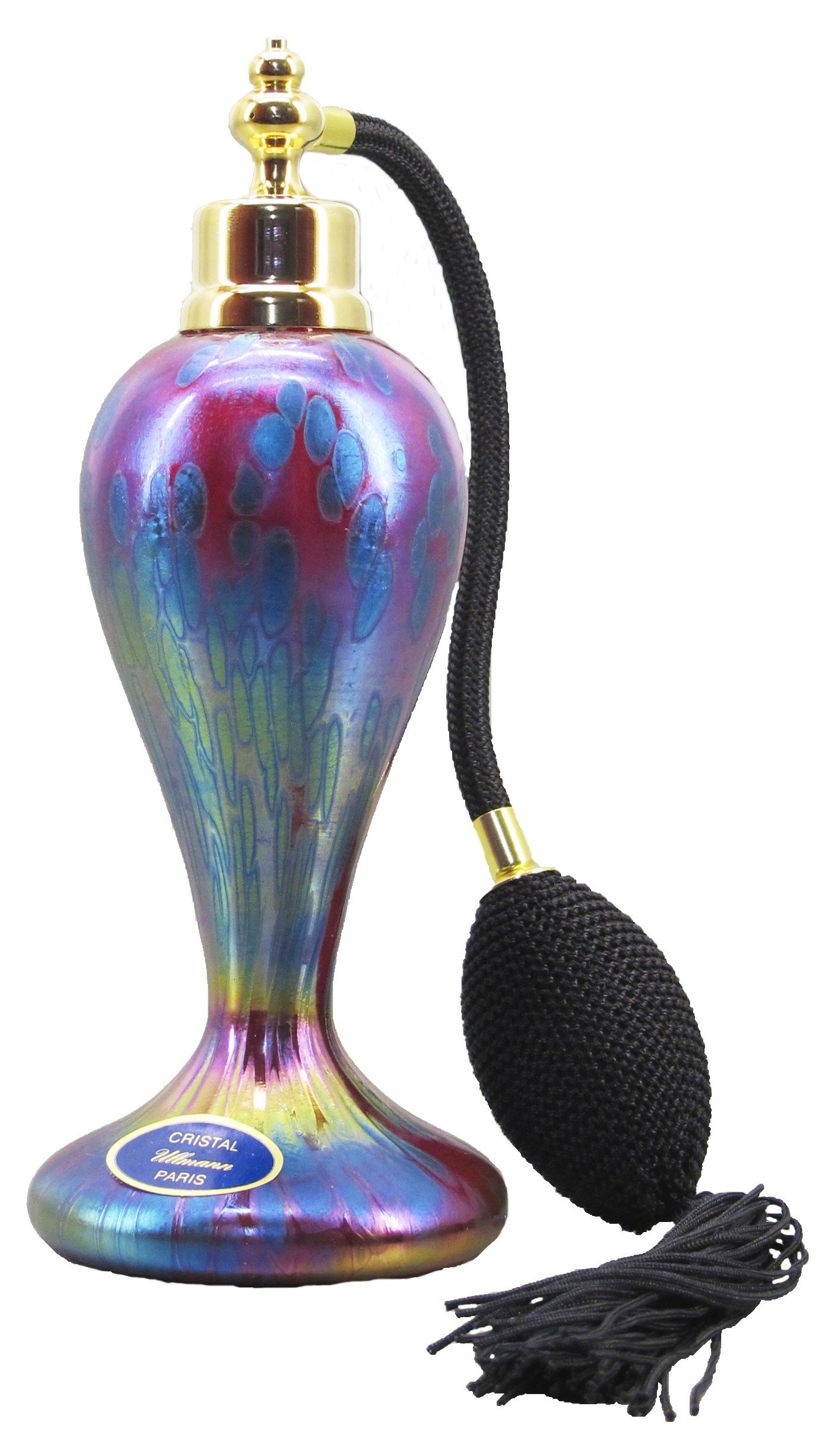 Vaporisateur de parfum Art Nouveau avec pompon pour rituel beauté vintage