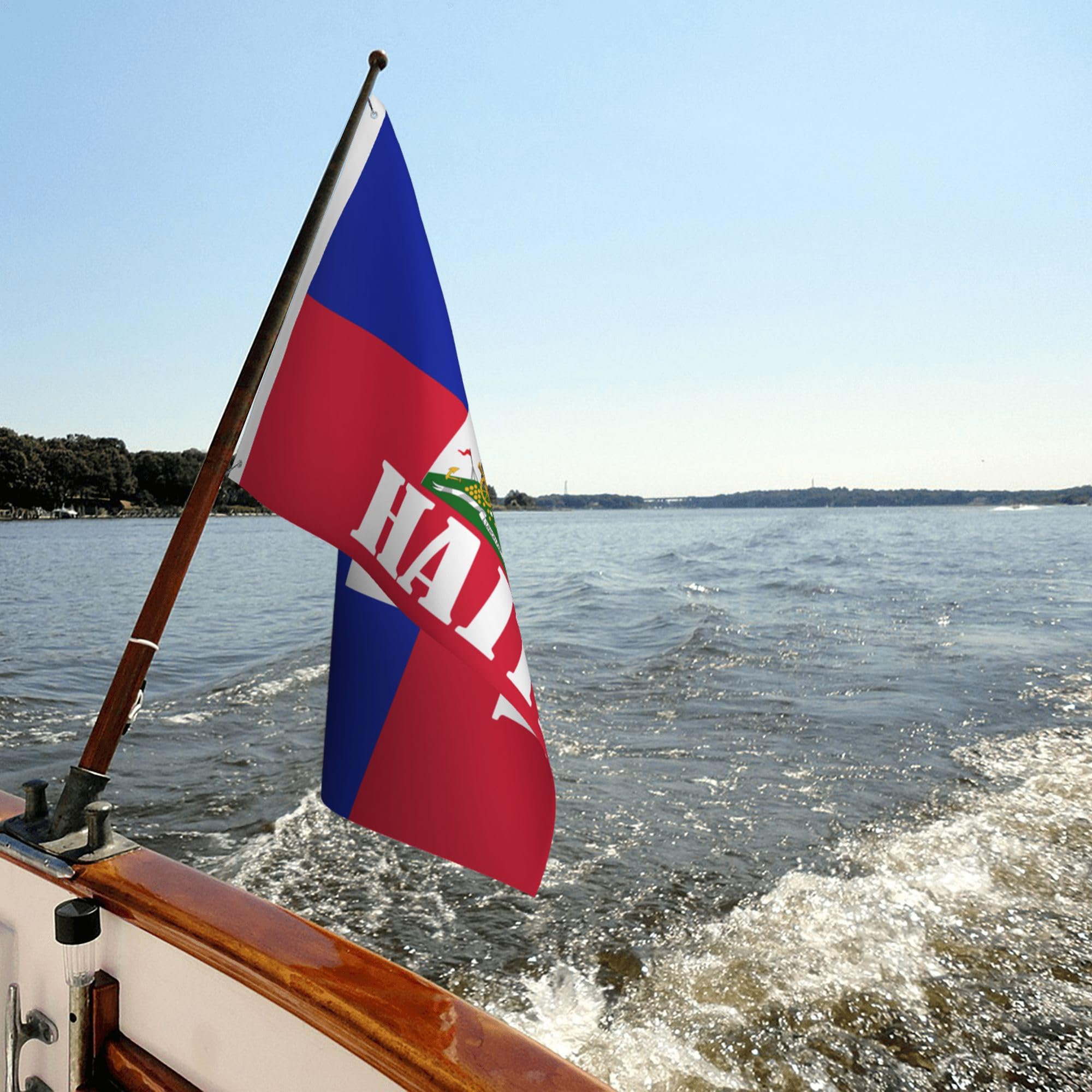 Haiti-Flagge 90x150 Cm – Aus Nylon Für Außen & Innen, Patriotische Dekoration