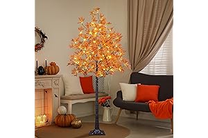 Lighted Maple Tree 6FT 120 LED Artificial Fall Tree