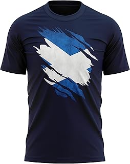 Scotland Torn T Shirt, Scotland Rugby Gifts, Scotland Flag Torn, Scottish Gift, Scottish Rugby Mens Tee, Scotland Present for Him Her