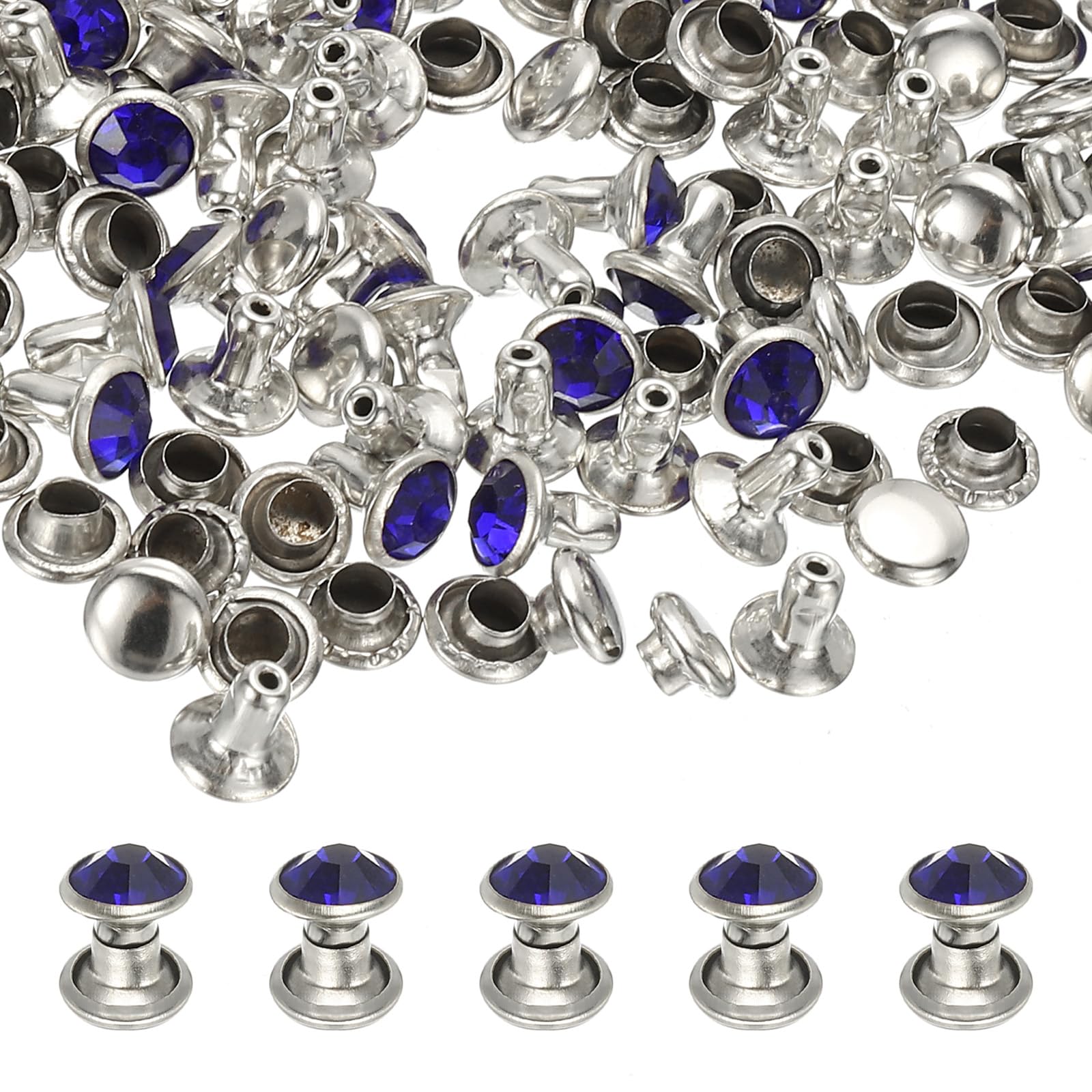 PATIKIL 6mm Leather Rivets
