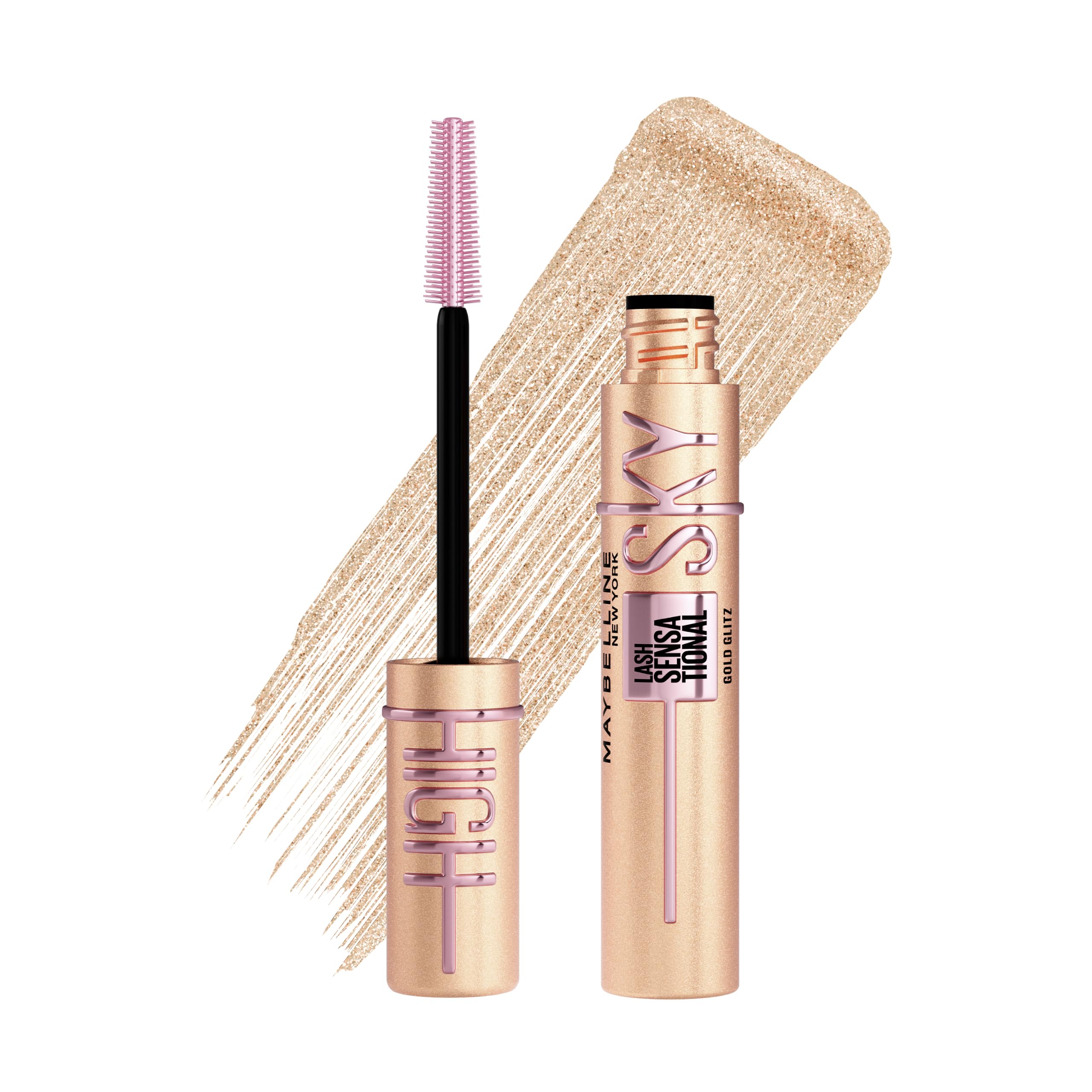 Maybelline New York Sky High Mascara Gold Glitz, extreme Länge, 7,2 ml