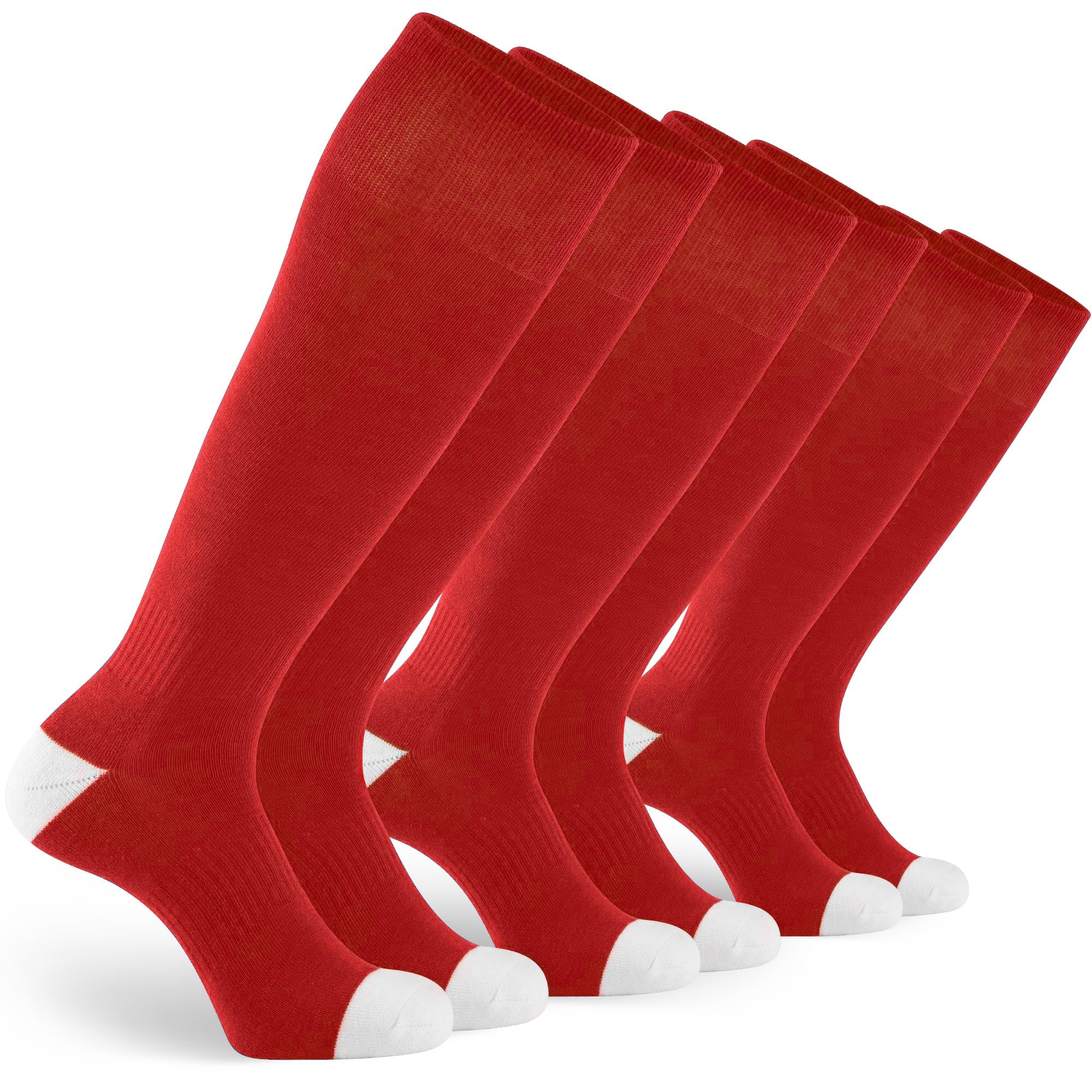 GRAPMKTG 3 Pairs Soccer Football Socks for Youth Baseball Softball Socks for Women and Men Boys Girls