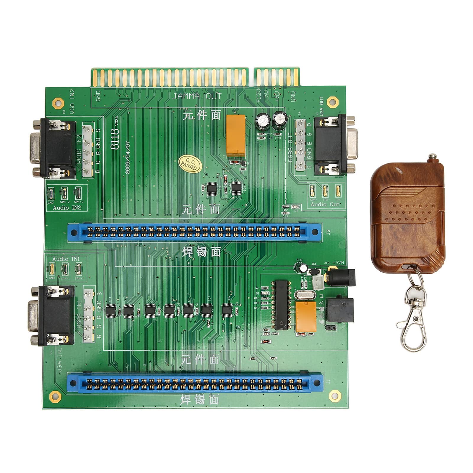 para Interruptor Jamma 2 En 1, para Placa PC Jamma 2 Ranuras Fácil De Instalar Multi para Interruptor Jamma 2 En 1 con Control Remoto para Juegos