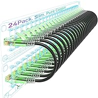 Sokqovt Cavi patch Cat6a Slim da 0,6 m (confezione da 24)