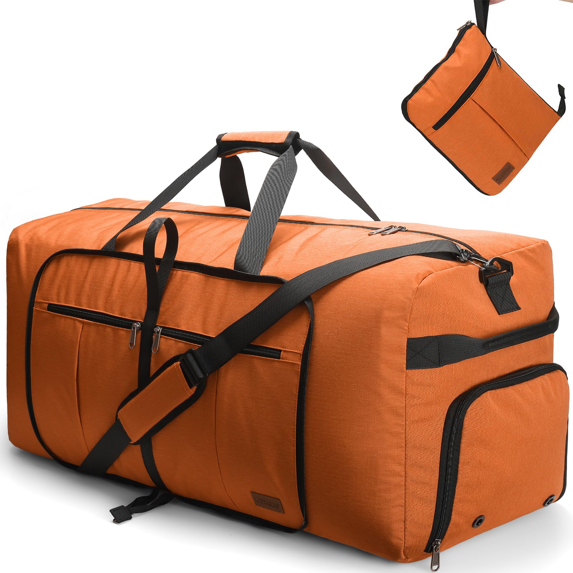 Urtala Reisetasche für Damen und Herren, groß, faltbar, Wochenendtasche mit Schuhfach und Schultergurt, leicht, wasserdicht, Gepäcktasche