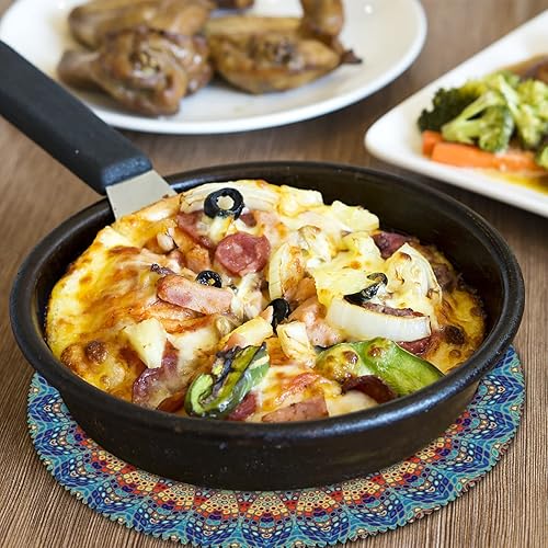 Miniatura 6 de Juego de 6 manteles individuales redondos con mandala, lavables, resistentes a las manchas, a prueba de aceite, para exteriores, interiores, hogar,