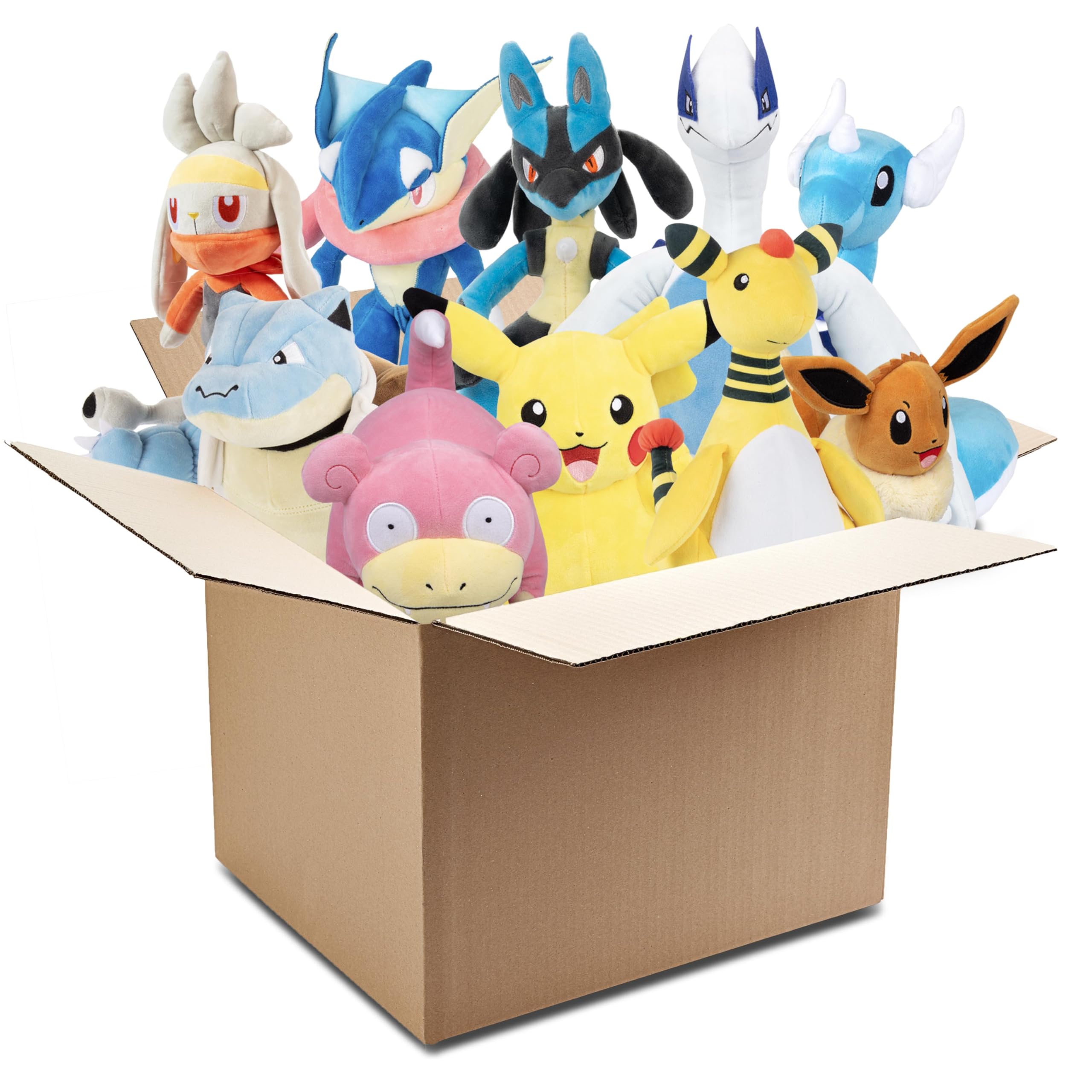 Pokemon 12" Large Plush Mystery Blind Box 2-Pack - Get Two Officially Licensed 12 Inch Pokemon - Authentic Collectible Soft Stuffed Animal Toy Figures