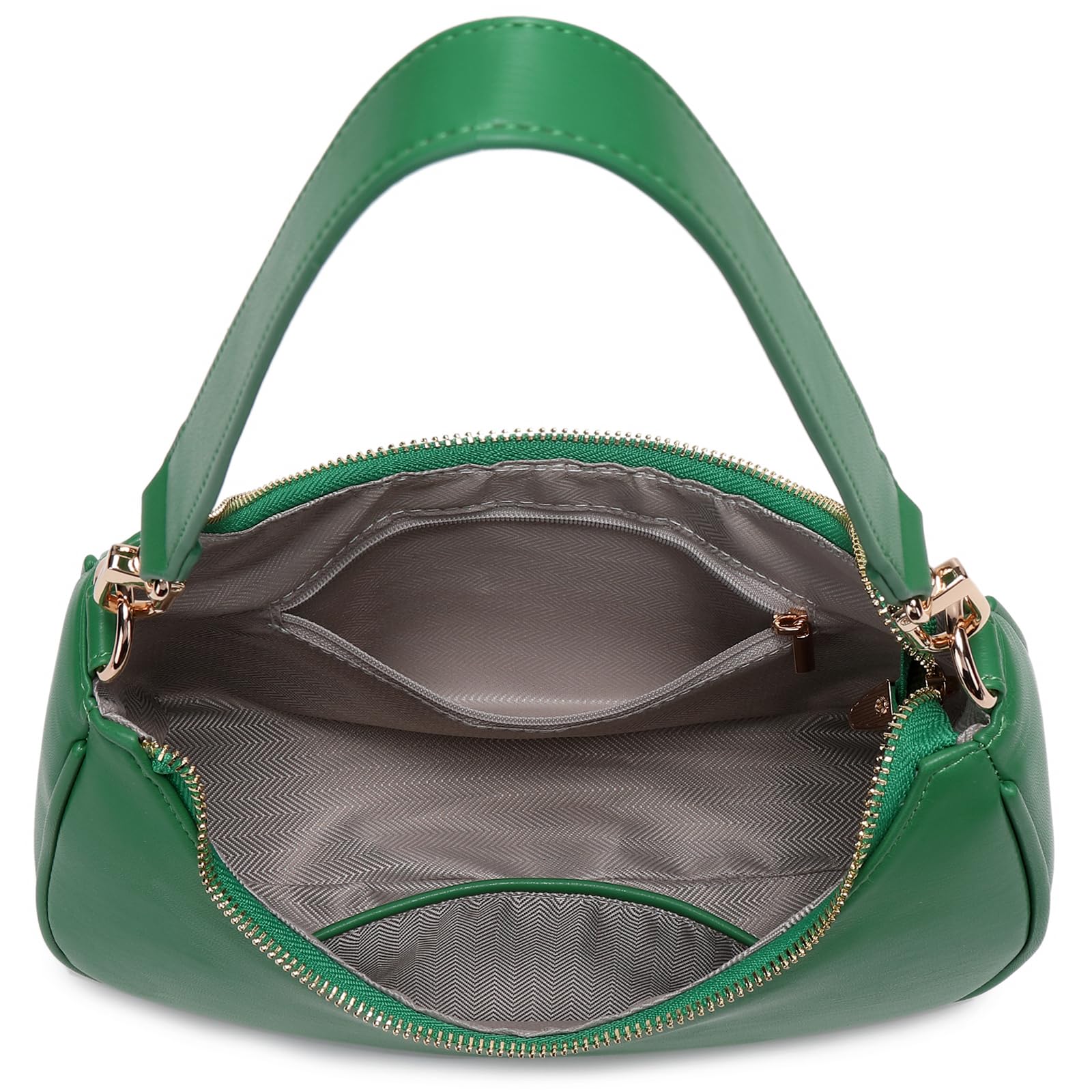 Women's Shoulder Bags Cute Hobo Purses Vintage Handbags with Zipper Lightweight Underarm for Dating Shopping Gift (Green) view 5