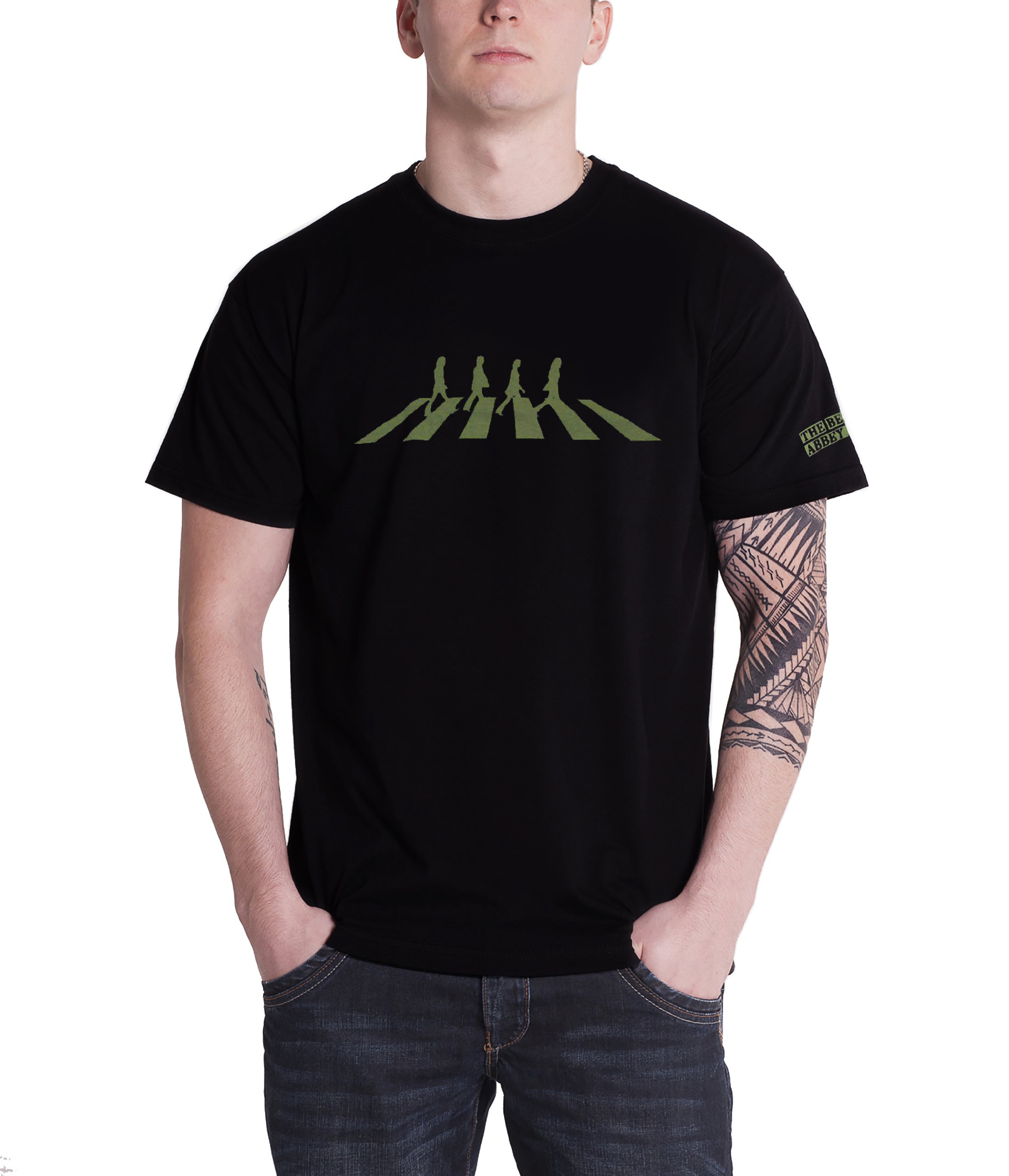 The Beatles Abbey Road Silhouette T-Shirt Black L