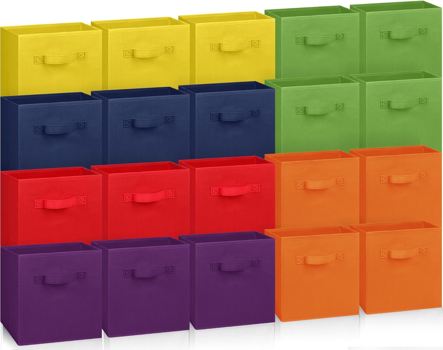 20 PCS Storage Cubes 11 Inch Cube Storage Bins Collapsible