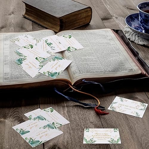 Miniatura 5 de 240 tarjetas de oración tarjetas de versículo de la Biblia tarjetas de afirmación para mujeres regalos cristianos tarjetas de eucalipto con