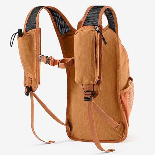 Miniatura 2 de Mochila de senderismo pequeña de 10L Mochila de viaje Mochila ligera y plegable para mujeres y hombres (naranja)