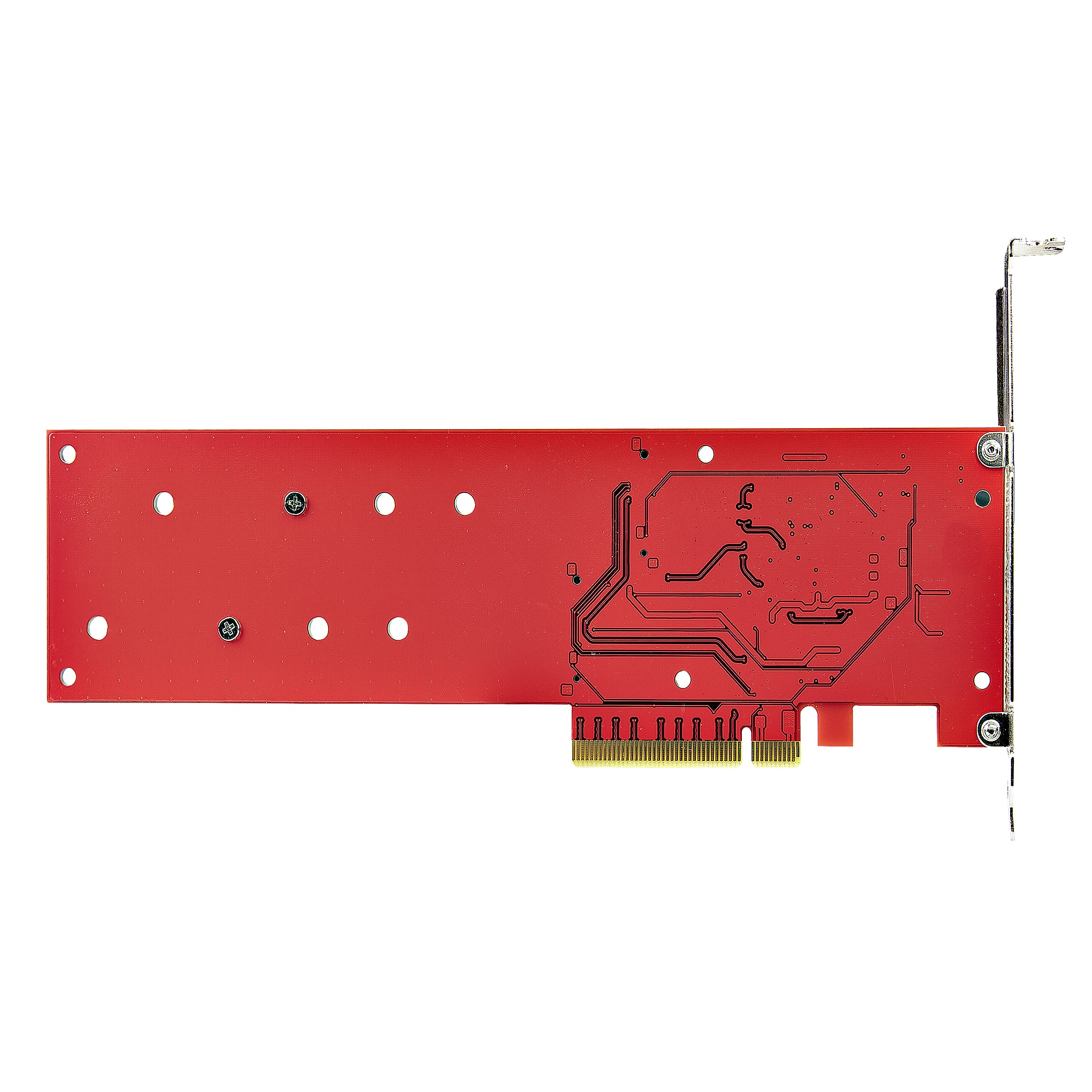 StarTech Tarjeta PCIe Adaptadora para 2 SSDs M.2, PCI Express x8 o x16 a NVMe Doble o SSDs M.2 AHCI, PCI Express 4.0, 7,8Gbps por Unidad con Bifurcación - Windows o Linux (DUAL-M2-PCIE-CARD-B), Rosso